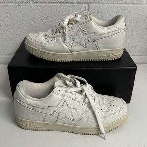 Bape Sta Lows White APE 10 28 FS-001 white sneakers shoes